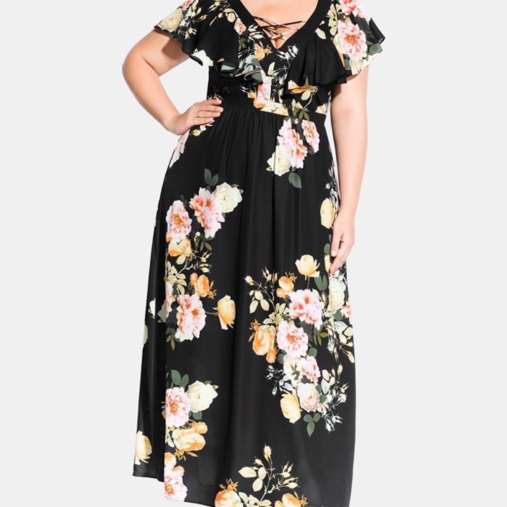 Maxi Tuscan Rose dress